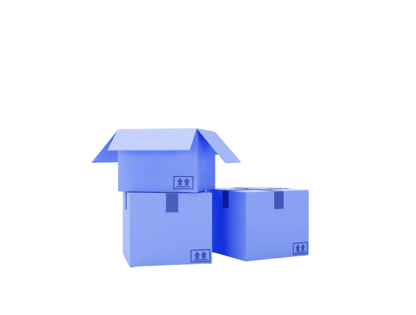 Moving boxes illustration
