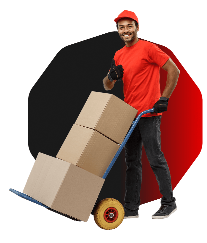 Moving boxes illustration